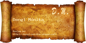 Dengl Mónika névjegykártya
